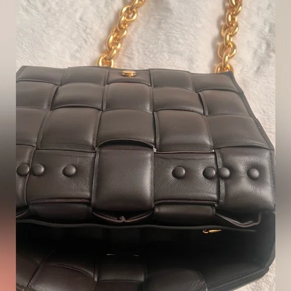 Bottega Veneta Cassette Chain Bag - Chocolate